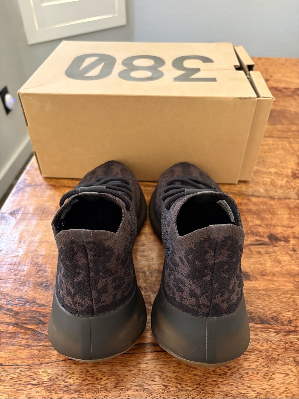 adidas Black Yeezy Boost 380 Knit Sneaker - Picture 3 of 4